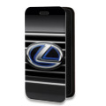 Дизайнерский горизонтальный чехол-книжка для Iphone 7 Plus / 8 Plus Lexus