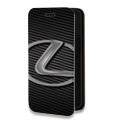 Дизайнерский горизонтальный чехол-книжка для Iphone 14 Lexus