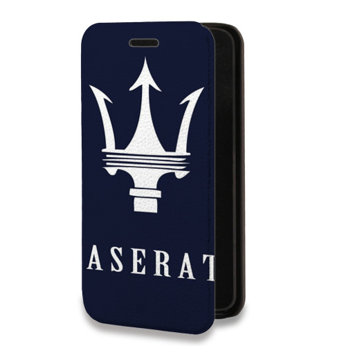 Дизайнерский горизонтальный чехол-книжка для Samsung Galaxy A51 Maserati