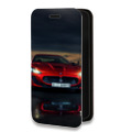 Дизайнерский горизонтальный чехол-книжка для Iphone 14 Pro Max Maserati