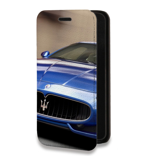 Дизайнерский горизонтальный чехол-книжка для Iphone 14 Pro Maserati
