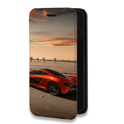 Дизайнерский горизонтальный чехол-книжка для Samsung Galaxy A30 McLaren