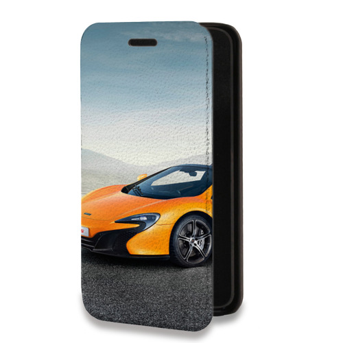 Дизайнерский горизонтальный чехол-книжка для Iphone 12 Pro McLaren