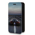 Дизайнерский горизонтальный чехол-книжка для Iphone 11 Pro McLaren