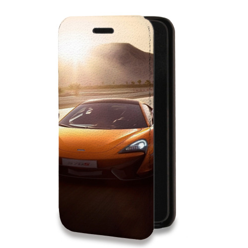 Дизайнерский горизонтальный чехол-книжка для Iphone 12 Pro McLaren