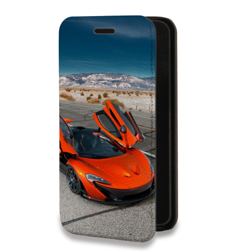 Дизайнерский горизонтальный чехол-книжка для Iphone 7 Plus / 8 Plus McLaren