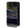 Дизайнерский горизонтальный чехол-книжка для Iphone 7 Plus / 8 Plus Mercedes