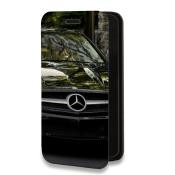 Дизайнерский горизонтальный чехол-книжка для Huawei P20 Mercedes (на заказ)