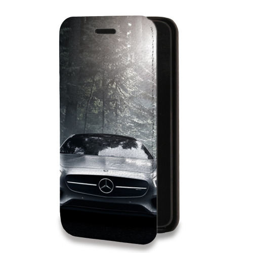 Дизайнерский горизонтальный чехол-книжка для Iphone 14 Mercedes