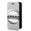 Дизайнерский горизонтальный чехол-книжка для Iphone 13 Mini Nissan