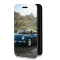 Дизайнерский горизонтальный чехол-книжка для Iphone 7 Plus / 8 Plus Porsche