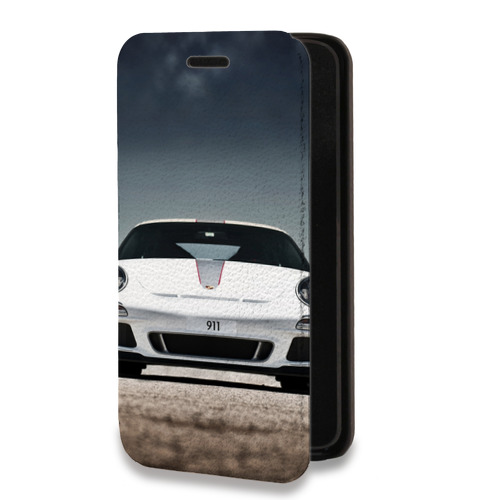 Дизайнерский горизонтальный чехол-книжка для Iphone 11 Porsche