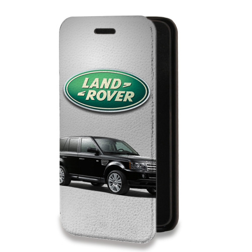 Дизайнерский горизонтальный чехол-книжка для Microsoft Lumia 640 XL Land Rover
