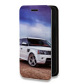 Дизайнерский горизонтальный чехол-книжка для Iphone 11 Pro Land Rover