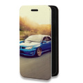 Дизайнерский горизонтальный чехол-книжка для Iphone 6/6s Subaru