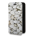 Дизайнерский горизонтальный чехол-книжка для Huawei Mate 10 Текстура камня