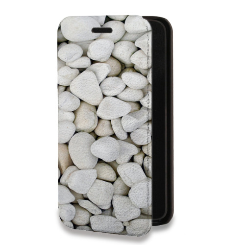 Дизайнерский горизонтальный чехол-книжка для Iphone 11 Pro Текстура камня
