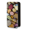 Дизайнерский горизонтальный чехол-книжка для Iphone 14 Plus Текстура камня