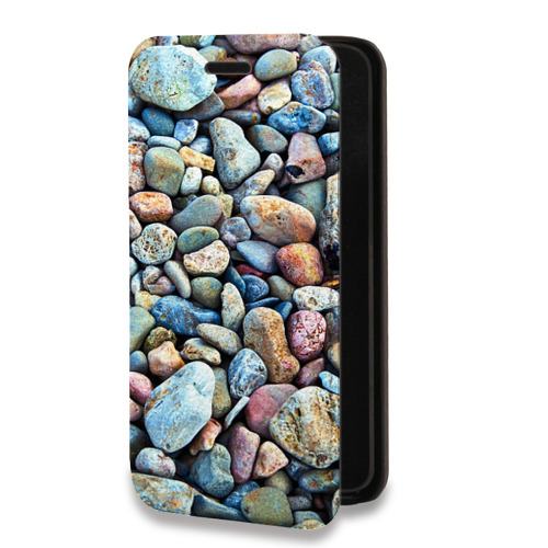 Дизайнерский горизонтальный чехол-книжка для Samsung Galaxy A51 Текстура камня