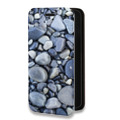 Дизайнерский горизонтальный чехол-книжка для Huawei P40 Текстура камня