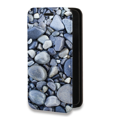 Дизайнерский горизонтальный чехол-книжка для Huawei P40 Pro Текстура камня