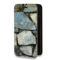 Дизайнерский горизонтальный чехол-книжка для Iphone 6/6s Текстура камня