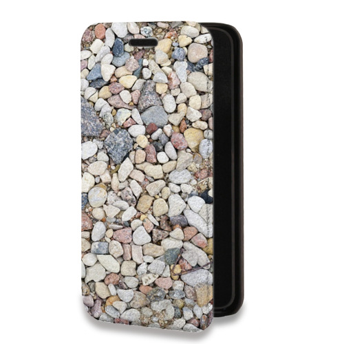 Дизайнерский горизонтальный чехол-книжка для Iphone 6/6s Текстура камня