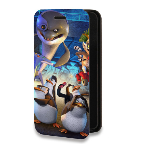 Дизайнерский горизонтальный чехол-книжка для Iphone 11 Pro Max Мадагаскар