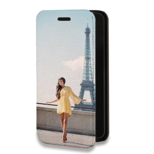 Дизайнерский горизонтальный чехол-книжка для Iphone 7 Париж