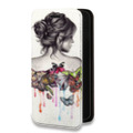 Дизайнерский горизонтальный чехол-книжка для Iphone 7 Plus / 8 Plus Креатив дизайн
