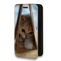 Дизайнерский горизонтальный чехол-книжка для Samsung Galaxy A52 Котята