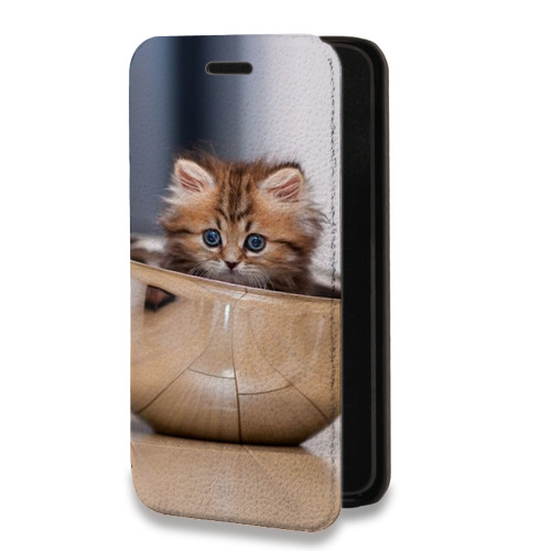 Дизайнерский горизонтальный чехол-книжка для Samsung Galaxy A51 Котята