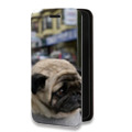 Дизайнерский горизонтальный чехол-книжка для Iphone 13 Собаки