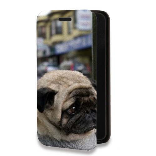 Дизайнерский горизонтальный чехол-книжка для Huawei P40 Собаки