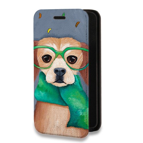 Дизайнерский горизонтальный чехол-книжка для Iphone 7 Plus / 8 Plus Собаки