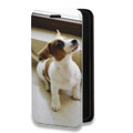 Дизайнерский горизонтальный чехол-книжка для Samsung Galaxy A73 5G Щенки