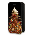 Дизайнерский горизонтальный чехол-книжка для Samsung Galaxy A51 Новогодняя елка