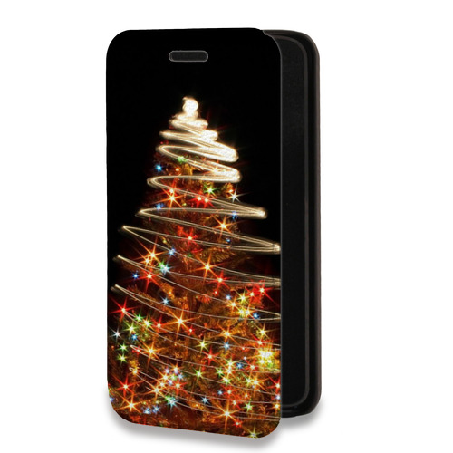 Дизайнерский горизонтальный чехол-книжка для Nokia 2.3 Новогодняя елка
