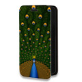Дизайнерский горизонтальный чехол-книжка для Samsung Galaxy Ace 4 Павлины
