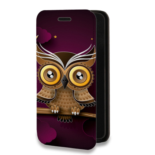 Дизайнерский горизонтальный чехол-книжка для Iphone 12 Pro Совы