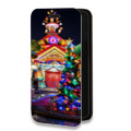Дизайнерский горизонтальный чехол-книжка для Xiaomi Mi 11 Новогодняя елка