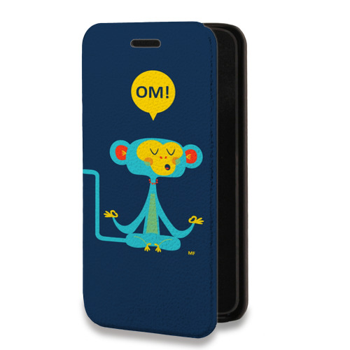 Дизайнерский горизонтальный чехол-книжка для Iphone 13 Mini Обезьяны