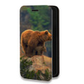 Дизайнерский горизонтальный чехол-книжка для Samsung Galaxy S9 Медведи