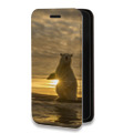 Дизайнерский горизонтальный чехол-книжка для Iphone 12 Pro Медведи