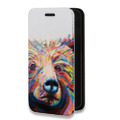 Дизайнерский горизонтальный чехол-книжка для LG G8 ThinQ Медведи