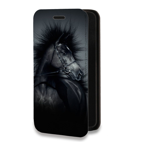 Дизайнерский горизонтальный чехол-книжка для Nokia X10 Лошади