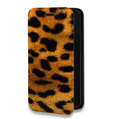 Дизайнерский горизонтальный чехол-книжка для Iphone 7 Plus / 8 Plus Леопард
