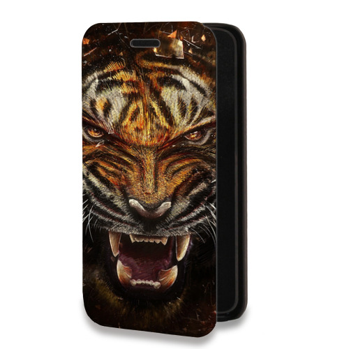 Дизайнерский горизонтальный чехол-книжка для Iphone 11 Pro Тигры
