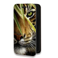 Дизайнерский горизонтальный чехол-книжка для Realme 7 Pro Тигры