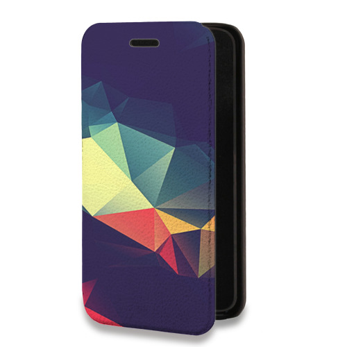 Дизайнерский горизонтальный чехол-книжка для Samsung Galaxy S22 Ultra Геометрия радости